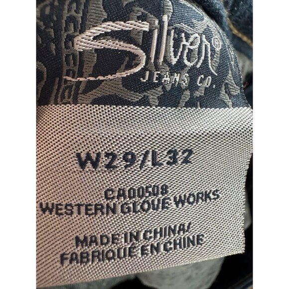 Silver Jeans Co. Suki Mid Rise Bootcut Jeans W29/L32 Stretch Denim Dark Wash - Picture 3 of 9